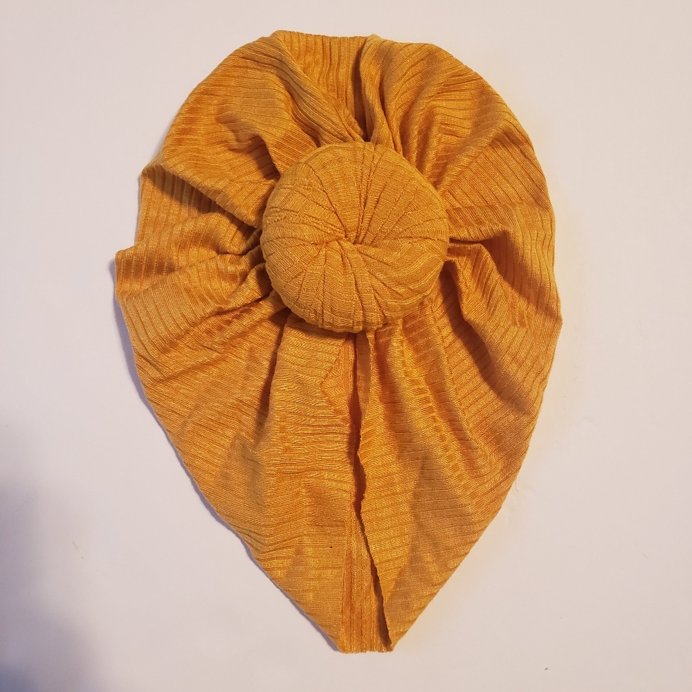 Girls' Ribbed Marigold Top Knot